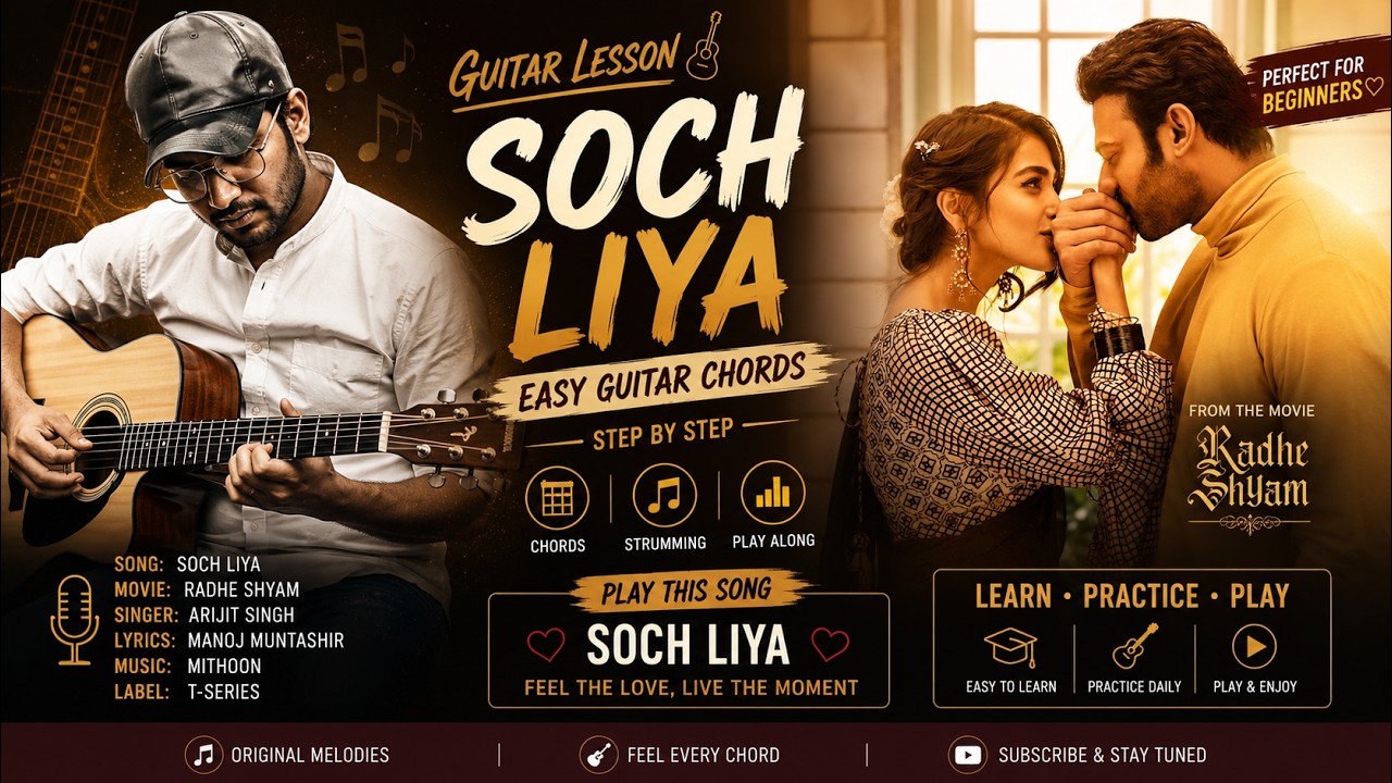 Soch Liya Song Guitar Chords | Mithoon, Arijit Singh, Manoj M | Bhushan K | Guitar Tutorial Beginner — Rhythm Music Academy